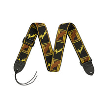 Ladda upp bild till gallerivisning, Monogrammed Strap Black/Yellow/Brown 2"