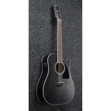 Ladda upp bild till gallerivisning, Ibanez - AW8412CE-WK Weathered Black 12-strängad - Musik Utan Gränser