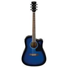 Ladda upp bild till gallerivisning, Ibanez - PF15ECE-TBS Transparent Blue Sunburst - Musik Utan Gränser