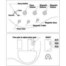 Ladda upp bild till gallerivisning, ibanez - SRAS7-CBS Cosmic Blue Sunburst Ashula - Musik Utan Gränser