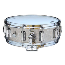Load image into Gallery viewer, Rogers - DynaSonic 14×5 Wood Shell Snare | Beavertail Lug – White Marine Pearl - Musik Utan Gränser