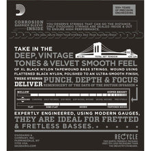 Load image into Gallery viewer, ETB92 050 - 105 (Long Scale) Black Nylon Tapewound