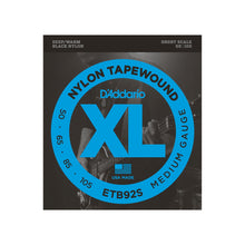 Ladda upp bild till gallerivisning, D'Addario - ETB92S 050-105 Short Scale Black Nylon Tapewound - Musik Utan Gränser