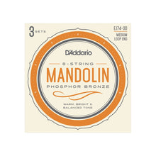 Load image into Gallery viewer, EJ74-3D 011-040 3-Pack Mandolin Phosphor Bronze