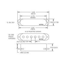 Ladda upp bild till gallerivisning, EMG - SV-SET-BK Pickup set aktiv - Musik Utan Gränser