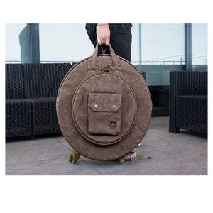 MVHC22DB Vintage Cymbal bag 22'' w/BP straps, Dark Brown