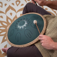 Ladda upp bild till gallerivisning, OSTD3DGE Octave Steel Tongue Drum F Major Dark Green