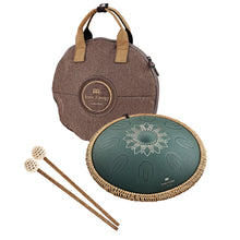 Ladda upp bild till gallerivisning, OSTD4DGE Octave Steel Tongue Drum F Major Dark Green