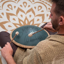 Ladda upp bild till gallerivisning, OSTD4DGE Octave Steel Tongue Drum F Major Dark Green