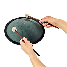 Load image into Gallery viewer, CSTD1DG Compact Steel Tongue Drum B Minor Dark Green