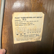 Load image into Gallery viewer, Super Reverb Blackface från 1965