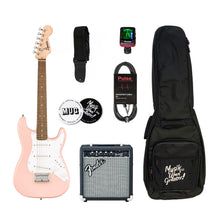 Load image into Gallery viewer, Elgitarrpaket Squier Mini Stratocaster Shell Pink