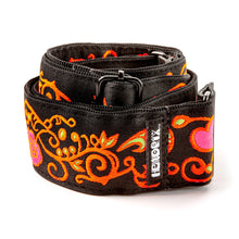 Load image into Gallery viewer, JH23 Jimi Hendrix Blacklight Monterey Orange Strap