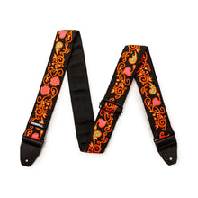 Load image into Gallery viewer, JH23 Jimi Hendrix Blacklight Monterey Orange Strap