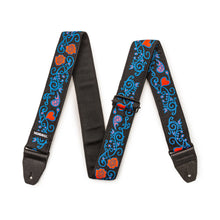 Load image into Gallery viewer, JH24 Jimi Hendrix Blacklight Monterey Blue Strap