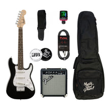 Ladda upp bild till gallerivisning, Elgitarrpaket Squier Mini Stratocaster Black