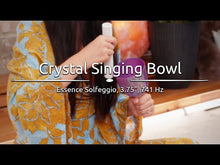 Load and play video in Gallery viewer, ESOLCSB741 Essence Solfeggio Crystal Singing Bowl SOL 741 Hz