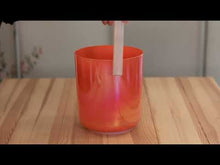 Load and play video in Gallery viewer, ECSB67C4OR Essence Singing Bowl 6.7" Note C4 Root Chakra