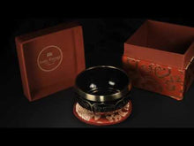 Load and play video in Gallery viewer, SB-OR-300-BK Ornament Singing Bowl ~ 9.5 cm