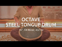 Ladda och spela upp video i Gallerivisaren, OSTD4DGE Octave Steel Tongue Drum F Major Dark Green