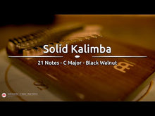 Ladda och spela upp video i Gallerivisaren, KL2101S Kalimba Solid C Major 21-Notes Black Walnut