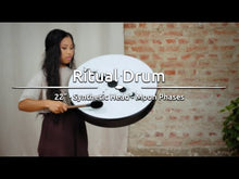 Load and play video in Gallery viewer, RD22DWB-SH Ritual Drum 22" Moon Phases