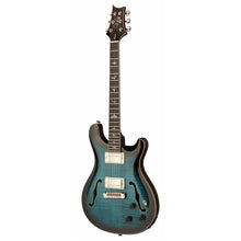 Ladda upp bild till gallerivisning, SE Hollowbody-II Piezo Peacock Blue Burst