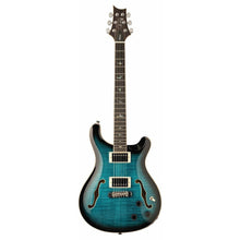 Ladda upp bild till gallerivisning, SE Hollowbody-II Piezo Peacock Blue Burst