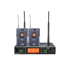 Ladda upp bild till gallerivisning, JTS - RU-8012DB/RU-850LTB Trådlöst dubbelsystem med ficksändare inkl CM-501 mygga - Musik Utan Gränser
