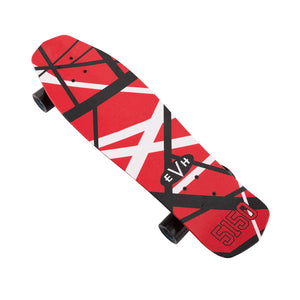 5150 Skateboard Red White and Black Stripes