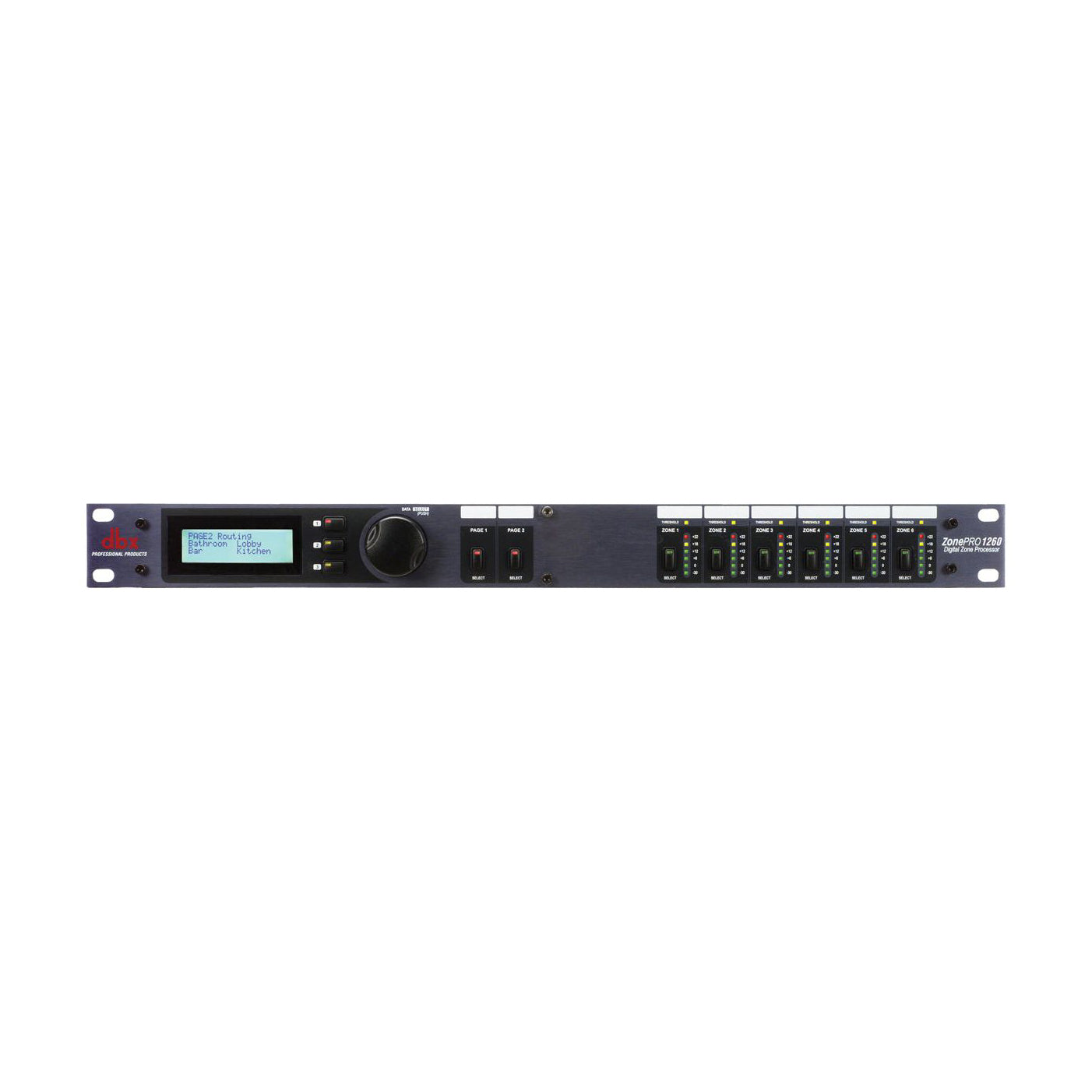 DBX - ZonePro 1260 zonmixer 12 in/6 ut med display - Musik Utan Gränser 