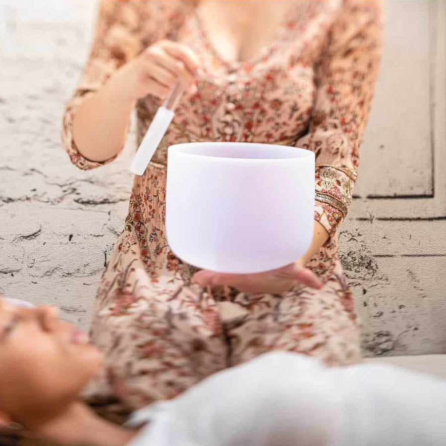 Meinl Sonic Energy - CSB10D Crystal Singing Bowl 10" 432Hz Sacral Chakra - Musik Utan Gränser 