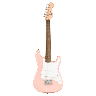 Squier by Fender - Mini Stratocaster Laurel Fingerboard Shell Pink 3/4 - Musik Utan Gränser 