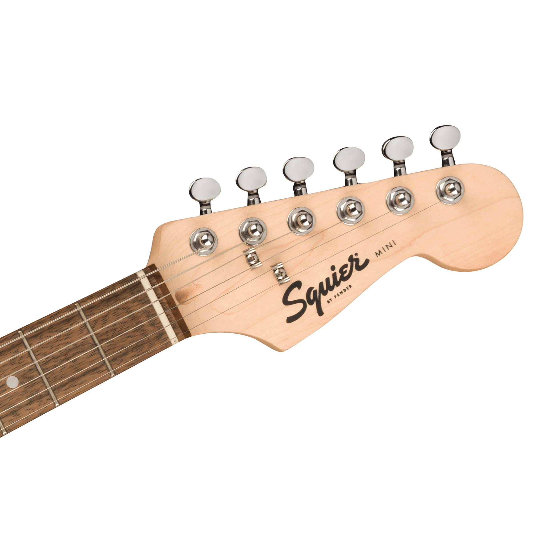 Squier by Fender - Mini Stratocaster Laurel Fingerboard Shell Pink 3/4 - Musik Utan Gränser 