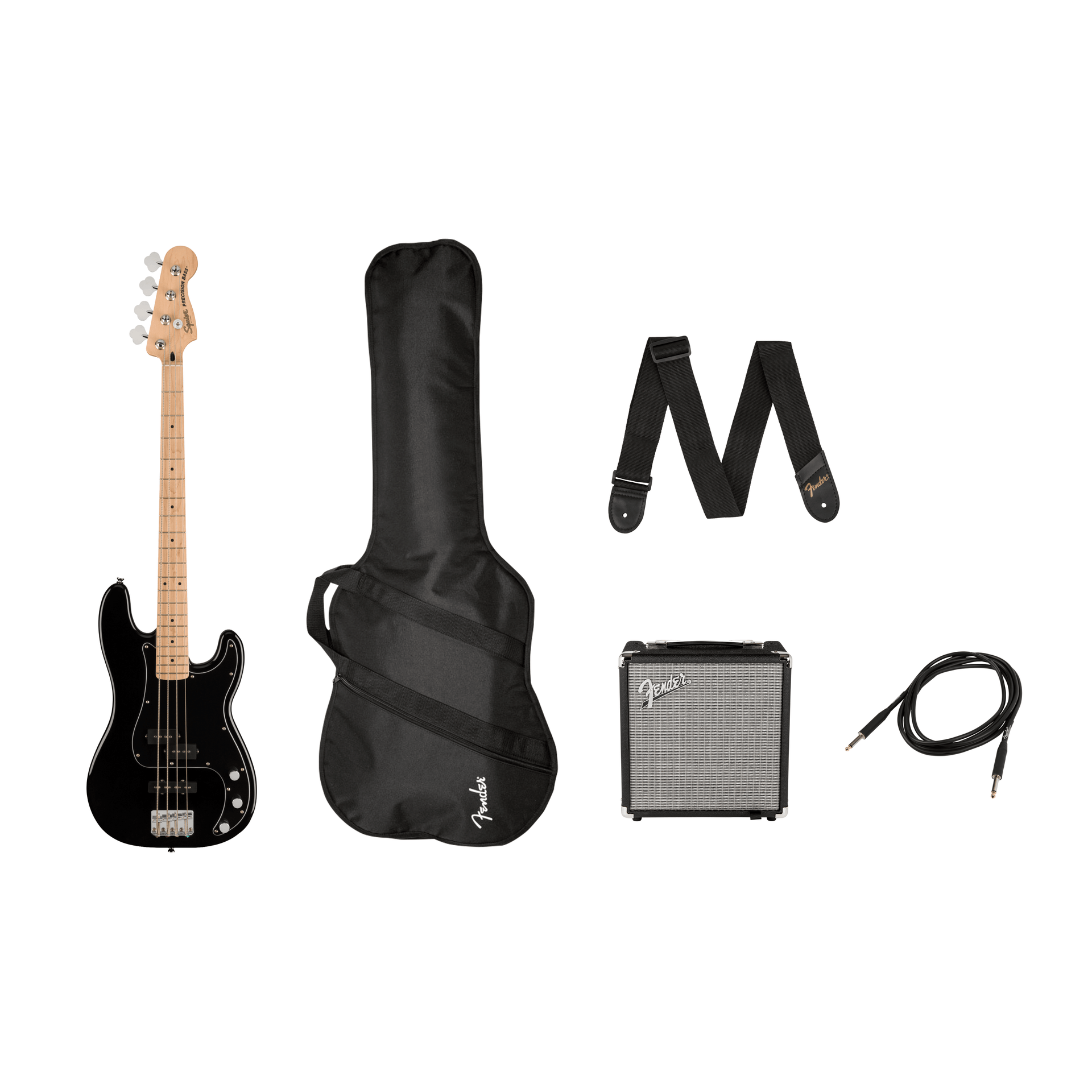 Squier by Fender - Affinity Series P-Baspaket Svart - Musik Utan Gränser 