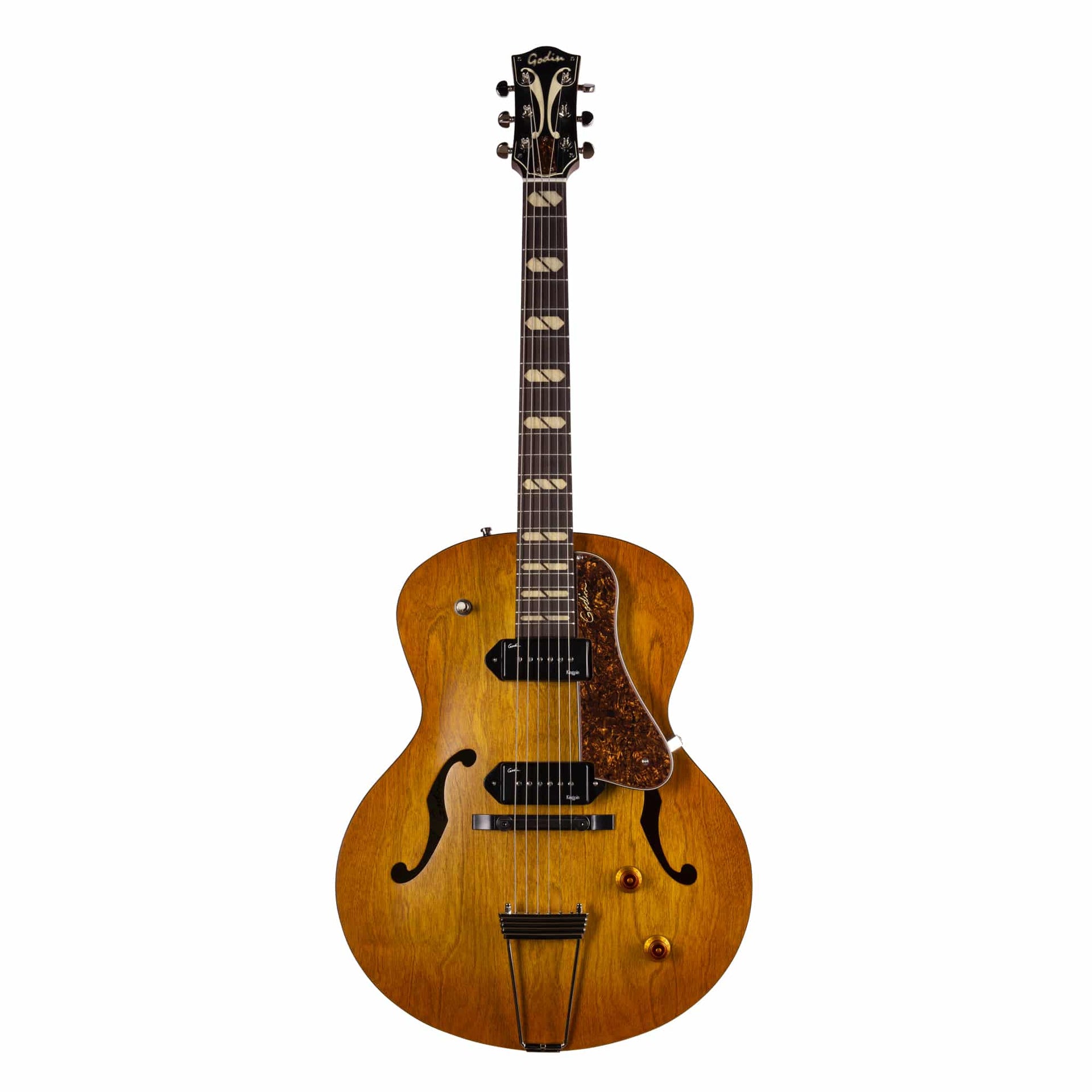 Godin - 5th Avenue Jumbo P90 Harvest Gold - Musik Utan Gränser 