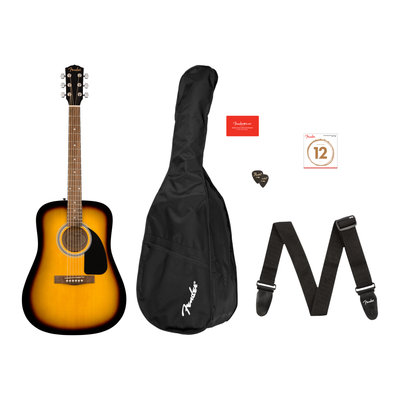 Fender - FA-115 Dreadnought Pack Sunburst Walnut - Musik Utan Gränser 