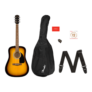 Fender - FA-115 Dreadnought Pack Sunburst Walnut - Musik Utan Gränser 
