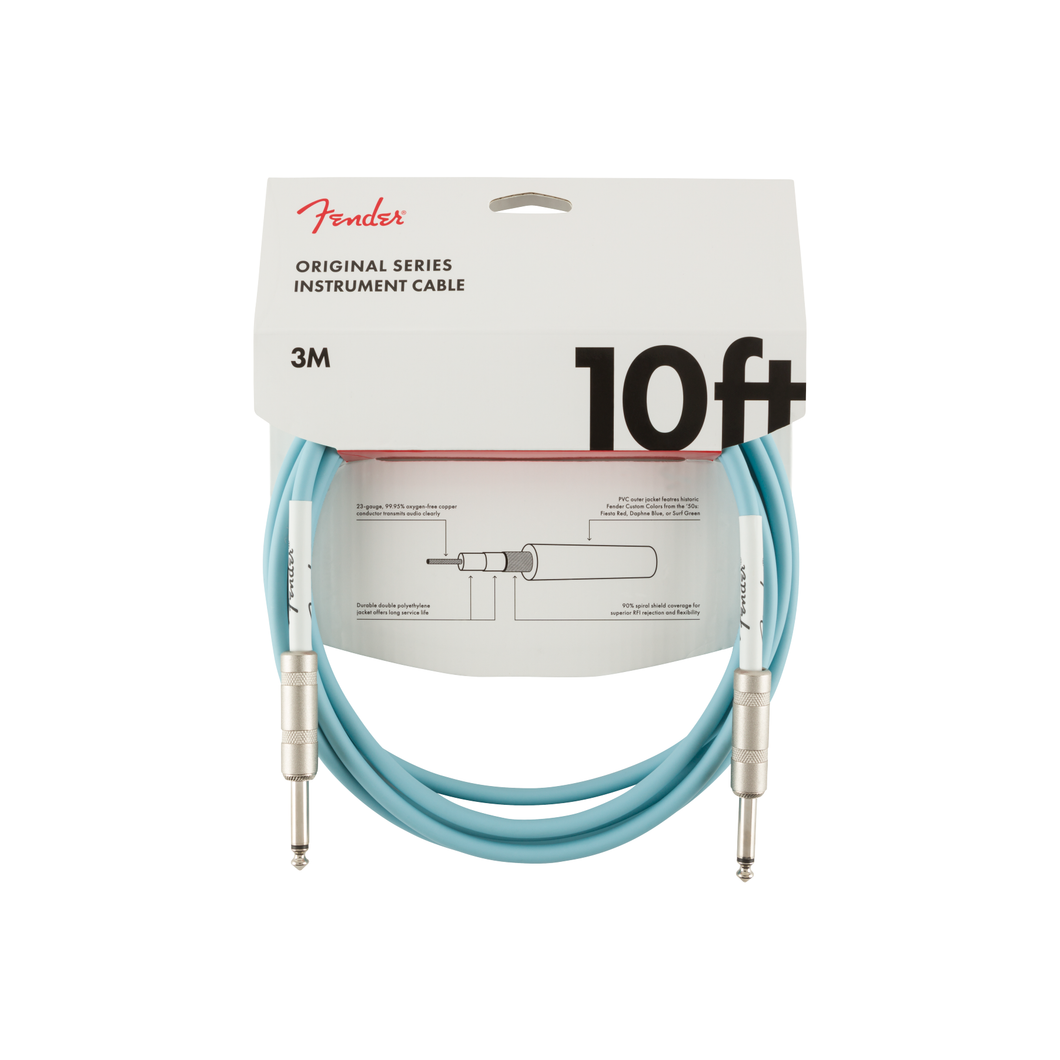 Original Series Instrument Cable, 10' Daphne Blue