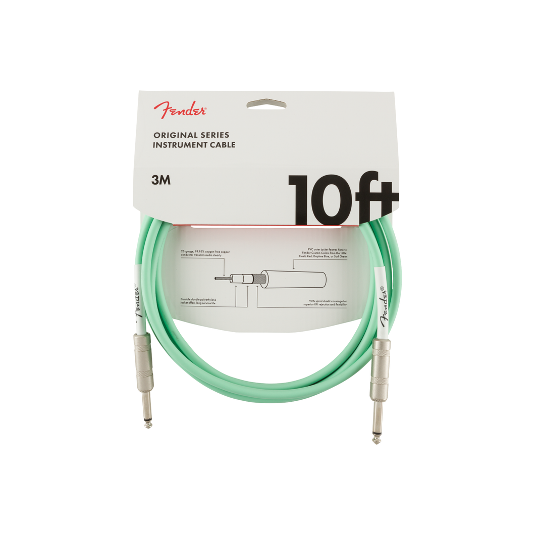 Original Series Instrument Cable 10' Surf Green