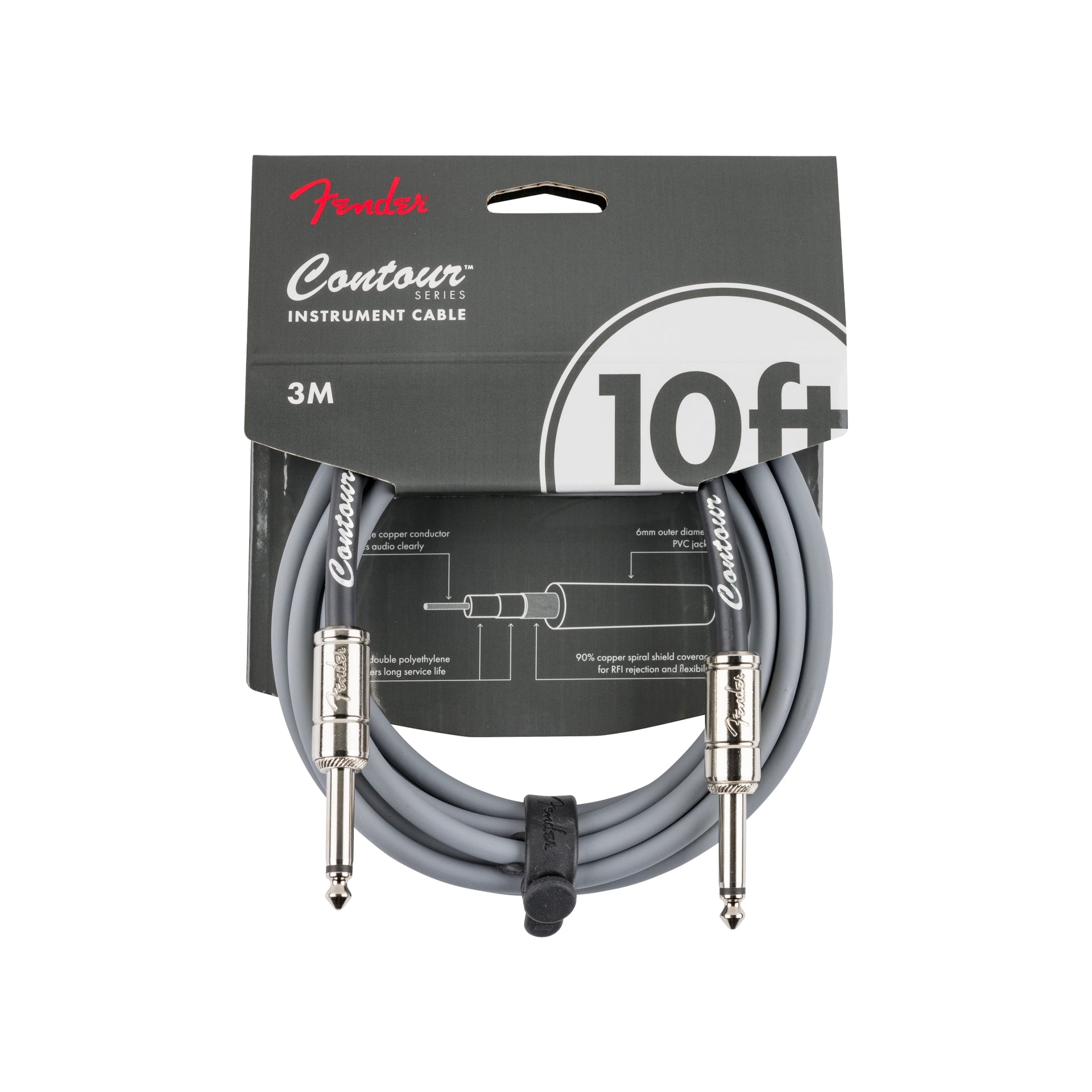 Contour Instrument Cable Inca Silver 10'