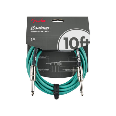 Contour Instrument Cable Sherwood Green 10'