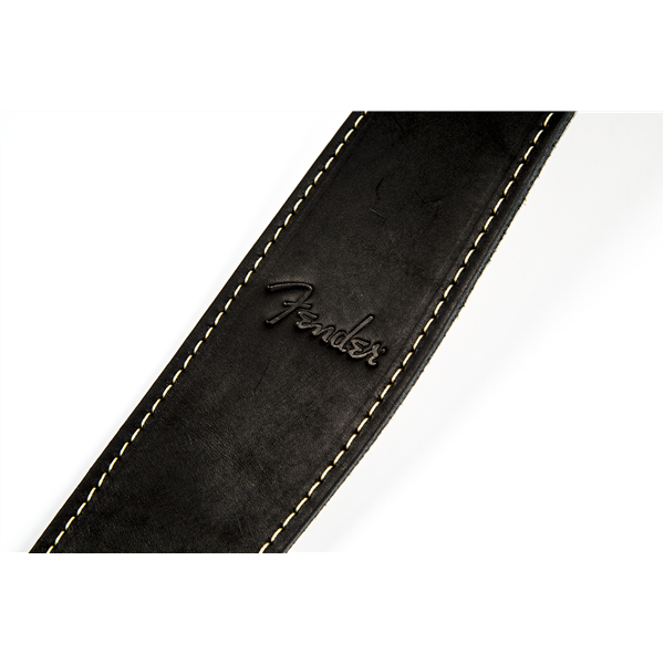 Fender - Ball Glove Leather Strap, Black, 2.5" - Musik Utan Gränser 