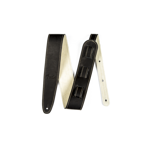 Fender - Ball Glove Leather Strap, Black, 2.5" - Musik Utan Gränser 