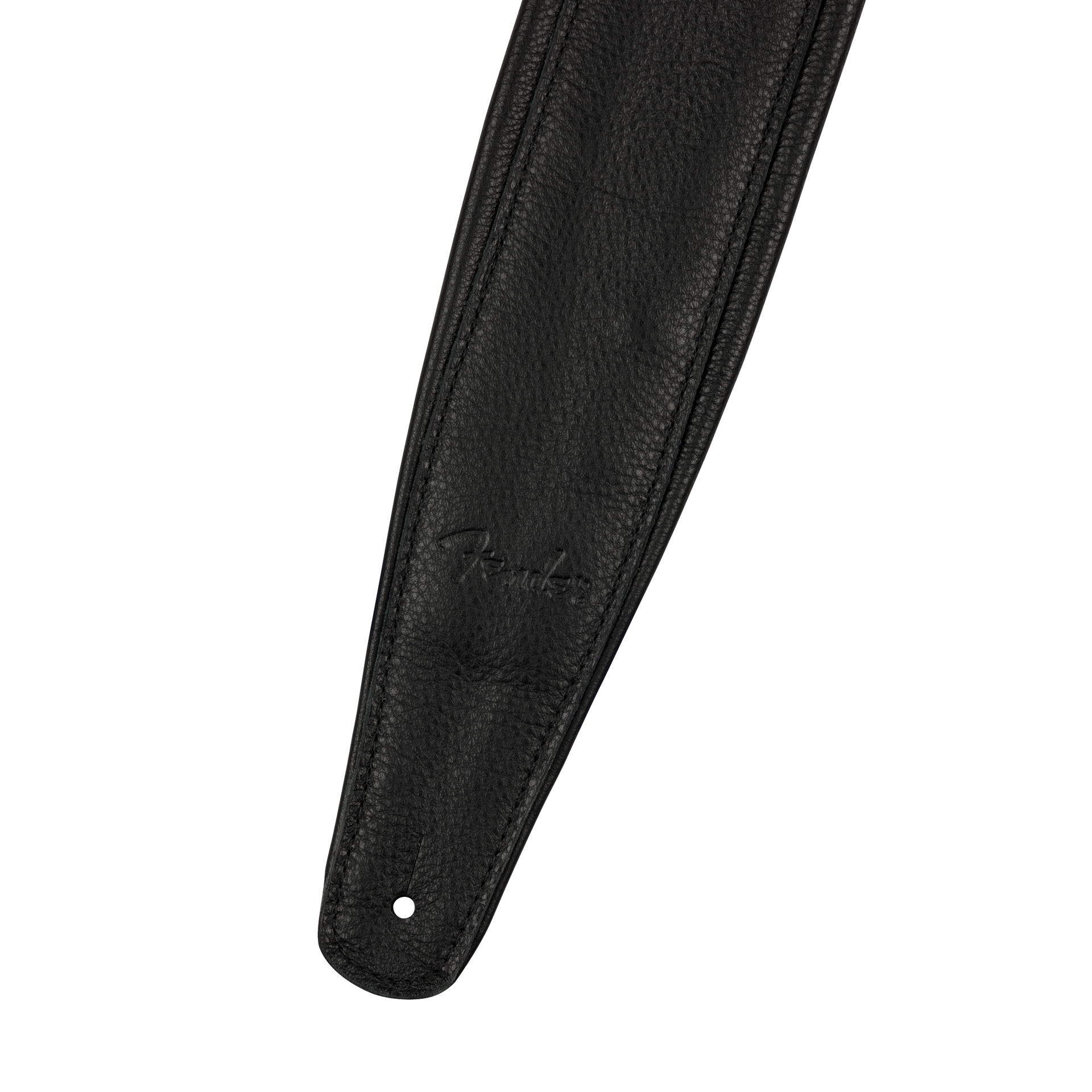 3.5" Premium läder axelband svart