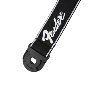 Quick Grip Locking End Strap, Black with White Running Logo 2"