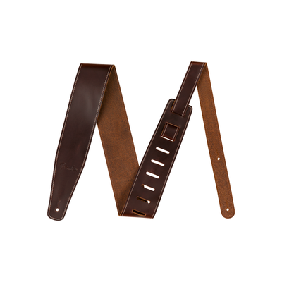 Fender - Broken-In Leather Strap Brown 2.5" - Musik Utan Gränser 