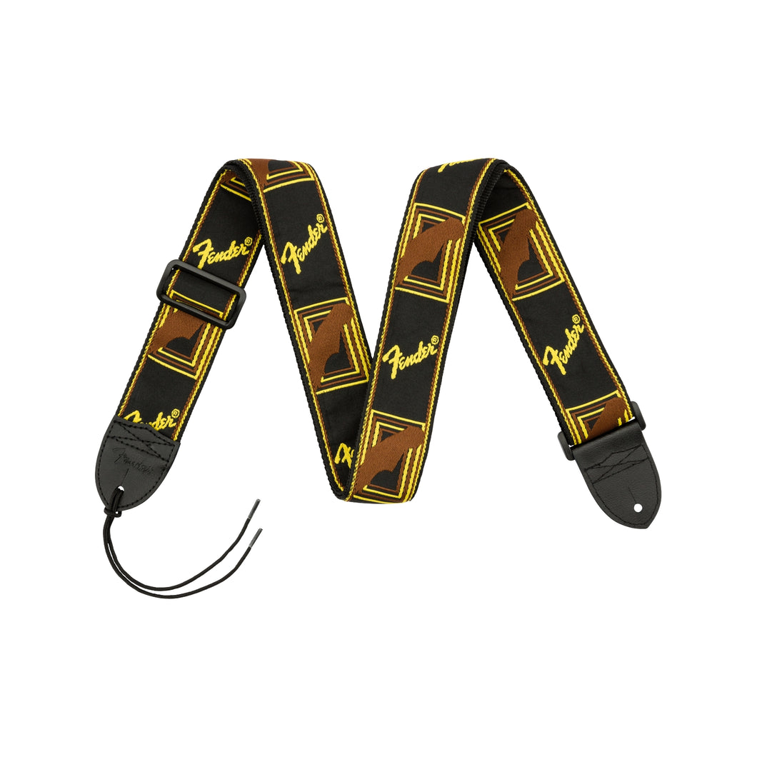Monogrammed Strap Black/Yellow/Brown 2