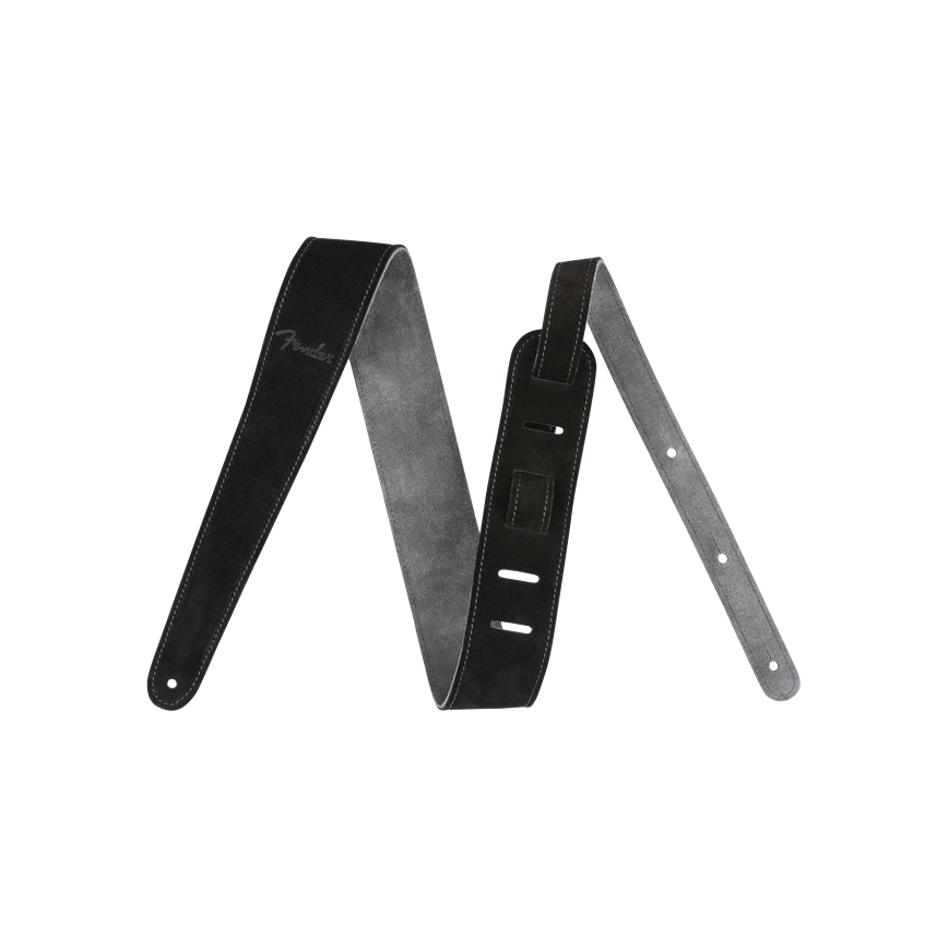 Reversible Suede Strap Black/Grey 2"