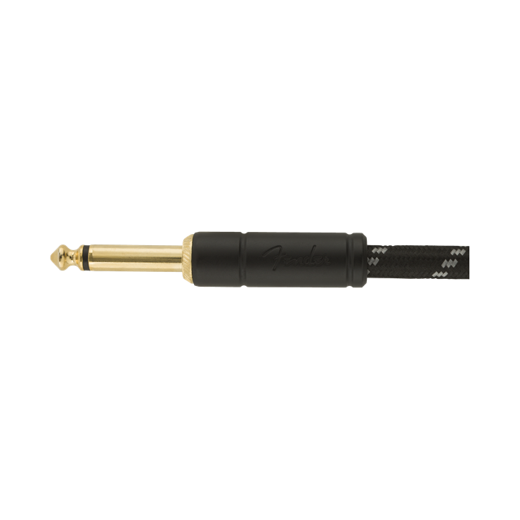 Deluxe Series Instrument Cable Straight/Straight 15" Black Tweed
